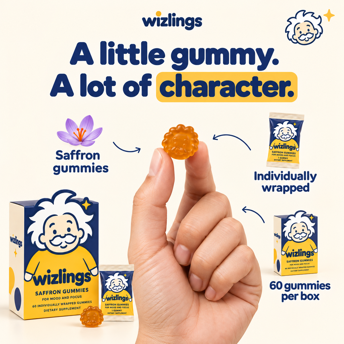 Wizlings Kids Mood & Focus Gummies-The natural choice recommended by therapists