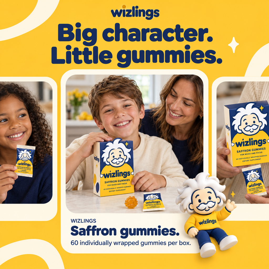 Wizlings Kids Mood & Focus Gummies-The natural choice recommended by therapists