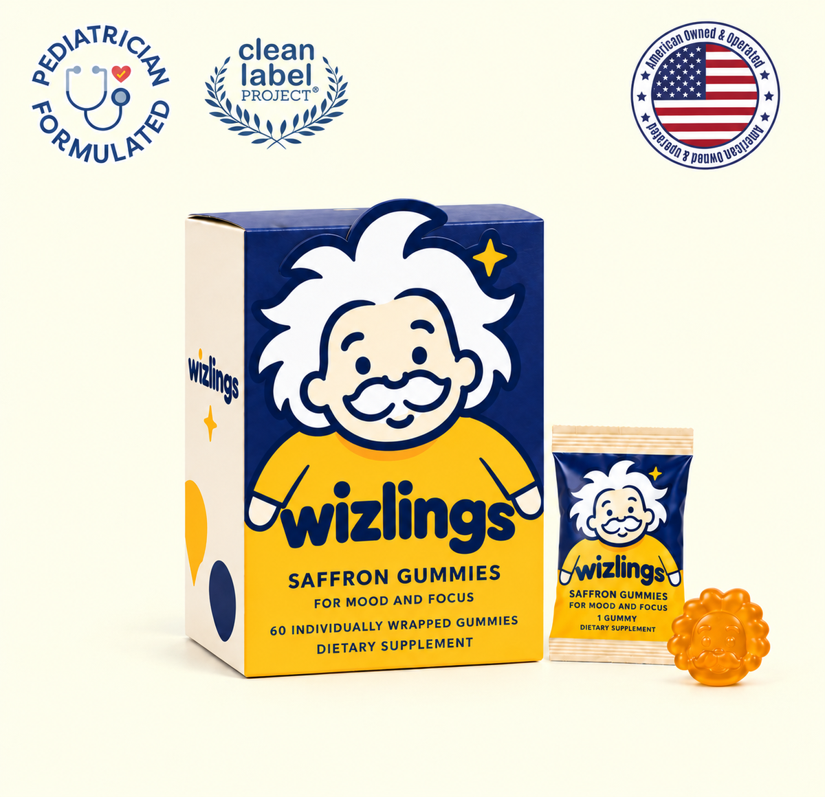 Wizlings Kids Mood & Focus Gummies-The natural choice recommended by therapists