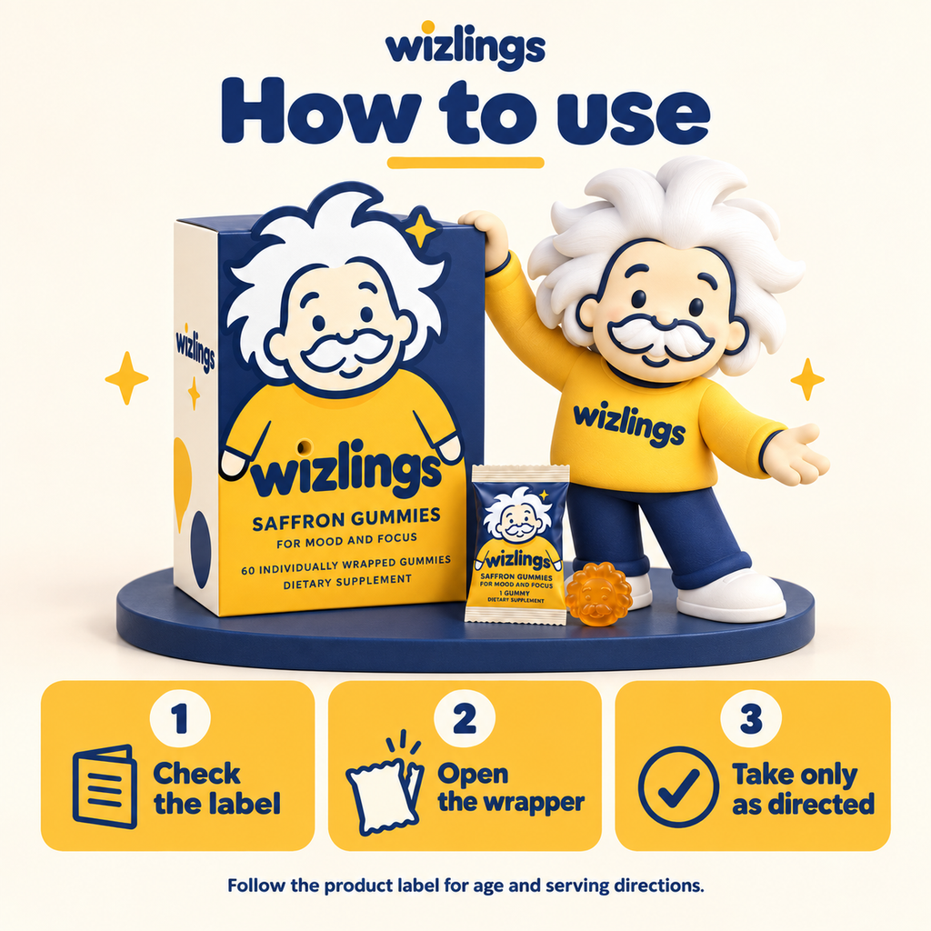 Wizlings Kids Mood & Focus Gummies-The natural choice recommended by therapists